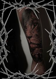 Lion's Face Tattoo