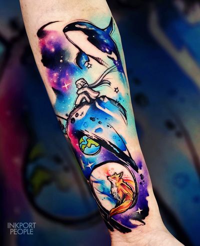 Watercolor tattoo 