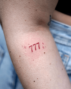 Bold lettering tattoo style