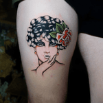 Woman with a flower