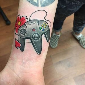 Tattoo done at Tattoo Alley #nintendo #controller 