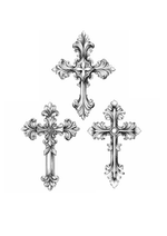 Set of Ornate Crosses