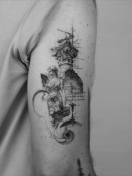 Création Composition ?️✨ . . . Booking via Redfield.tattooart@gmail.com Or via @inksgarden . . . #tatouageparis #tatoueuse #paristattooshop #tatouagehomme #tatouagefemme #inked #traveltattoo #flashtattooparis #tatouagetoulouse #tatouagemarseille #tatouagerennes #tatouagelille #tatouagetoulouse #microrealismtattoo #singleneedle #singleneedletattoo