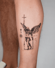 Saint Michael the Archangel tattoo.