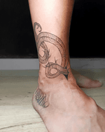 Coiled Snake and Grass