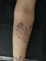 Love yourself tattoo Embracing yourself tattoo Fine line flower tattoo Fine line tattoo london
