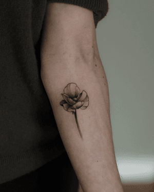 Floral tattoo style