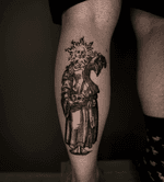 Figure with Sun Tattoo