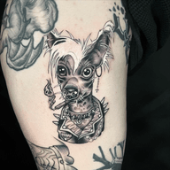 Punk Dog Tattoo