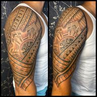 Polynesian-Inspired Arm Band