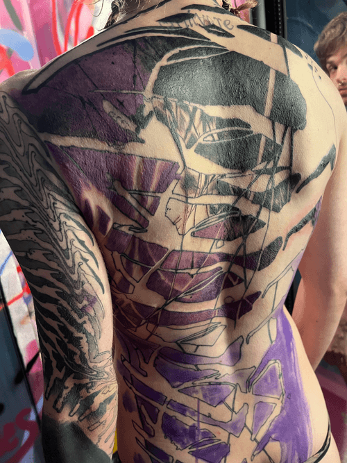 Fragmented Abstract Back Piece