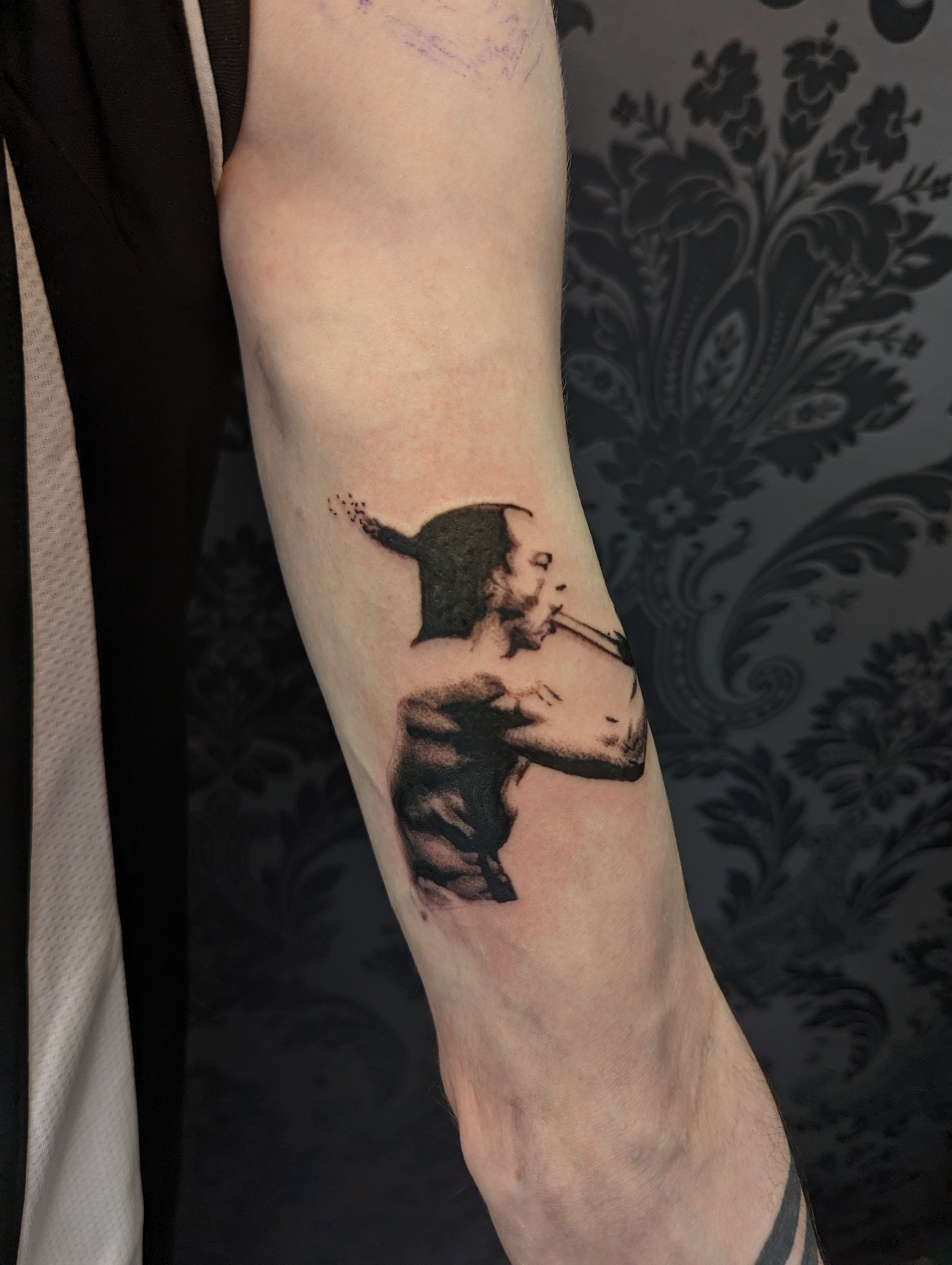Man Smoking a Cigarette • Tattoodo