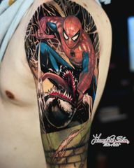 Spiderman vs venom . ?? By franck di salvo Whatsapp: 9295103539