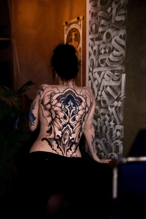 Ornamental Back Tattoo