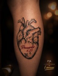 Anatomical Heart with Script