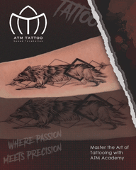 Wolves in Geometric Shapes