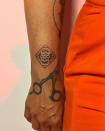 Geometric Floral Tattoo