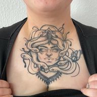 What do you think about this healed beauty?#medusa #tattoo #blackworkers #germantattooartist #tattoos #womantattoo