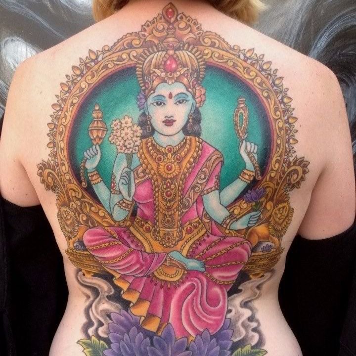 Goddess 'Laxmi' by Binay... - Never Say Die - Tattoo Studio | Facebook