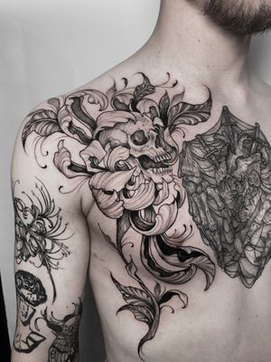 Blackwork tattoo style