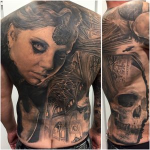 In progress back piece including both rib sides
Almost done, just one more session to go, by GERHARD #back #backpiece #fullback #blackandgrey #inprogress #realistic