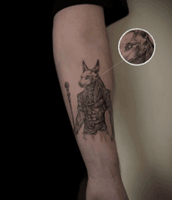 Anubis for the second time 🌙 Done with 3RL and 18RL for the outline. Message me to book in 💌