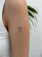 Mother and Child Abstract Tattoo