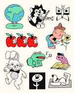 Retro Cartoon Flash Sheet
