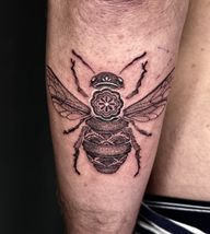Ornate Bee Tattoo