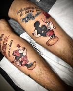 Mickey and Minnie Mouse Couple Tattoos