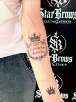 Memorial Crown and Wreath Tattoo