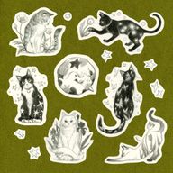 Moonlit Cat Flash Sheet