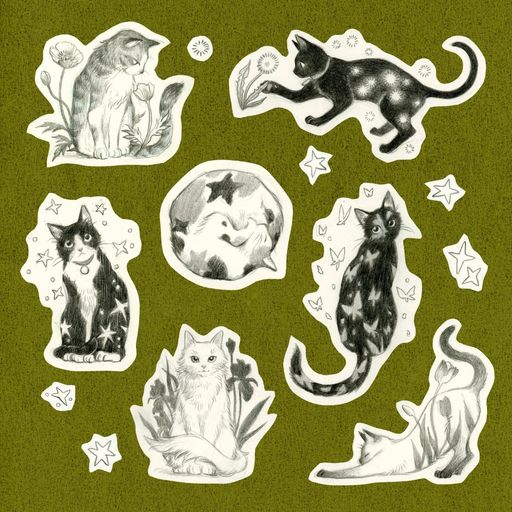 Moonlit Cat Flash Sheet