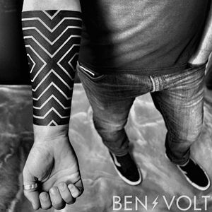 Tattoo by Ben Volt #form8tattoo #sanfrancisco #blackwork #geomteric #geometry