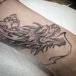 Freehand dragon (apart from the head) for Kay’s first tattoo -#- - - - - - #gothic#gothictattoo#gothictattoos#blackwork#blackworkers#blackworktattooer#blackworktattooist#black#dark#darktattoos#darktattoo#dragon#gothicdragon#gothicdragontattoo#dragontattoo#blackworkdragon#blackwokrdragontattoo