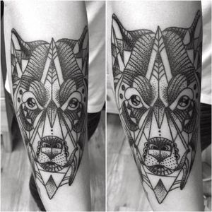 Geometric Wolf. By Anthony Guido #wolf #animal #geometric #geometry #anthonyguido