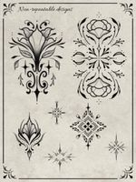 Ornamental Floral Flash Sheet