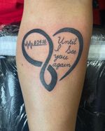 A beautiful handwritten memorial tattoo for his mother. Had so much fun chatting with him as we worked and he was so happy with the results! ✨ • • • #tattoo #blackwork #blackworktattoo #tattoos #tattooartist #tattooideas #tattooflash #flashart #flashtattoo #memorialtattoo #memorial