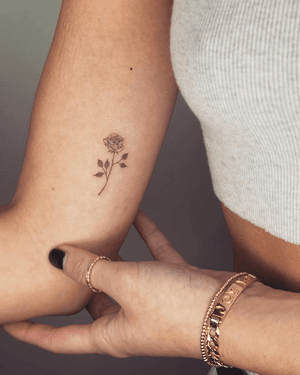 Floral tattoo style