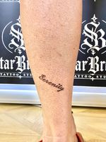 Serenity Script Tattoo
