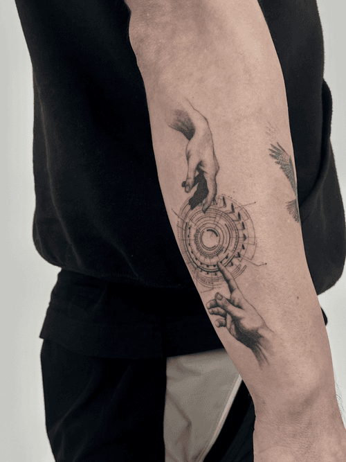 Hands with Geometric Design