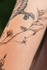 Totoro Branch Tattoo