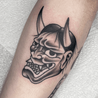 Oni Mask Tattoo