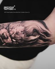 The raw power of Blackwork meets the timeless discipline of traditional Irezumi, forging a legacy in deep, solid shadows. It is where ancient symbolism is redefined through the bold, unapologetic lens of modern darkness. 𝐃𝐌 𝐮𝐬 𝐚𝐭 𝐑𝐞𝐜𝐲𝐜𝐥𝐞 𝐓𝐚𝐭𝐭𝐨𝐨 𝐂𝐚𝐥𝐢𝐟𝐨𝐫𝐧𝐢𝐚 𝐭𝐨 𝐜𝐫𝐚𝐟𝐭 𝐲𝐨𝐮𝐫 𝐦𝐚𝐫𝐤. —————————————————— 📍 𝐑𝐄𝐂𝐘𝐂𝐋𝐄 𝐓𝐀𝐓𝐓𝐎𝐎 + 𝐈𝐍𝐊 9757 West Garden Grove Blvd, Ste 3, Garden Grove, CA. #recycletattooink #gardengrovetattoo #irezumitattoo #blackworktattoo