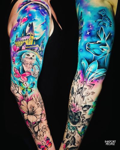 Watercolor Harry Potter sleeve 