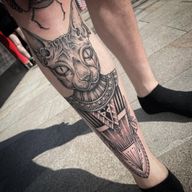 Healed Sphynx with some added filler for an ongoing leg sleeve for @g5p_uu - - - - - - - - - #sphynx#sphynxcat#sphynxcats#egypt#egyptian#egyptiansleeve#nlackandgrey#aztec#blackandgreytattoo#blackandgreytattoos#tattoodesign#tattooart#bromley#londontattoo#egyptiantattoo#egyptiantattoos#egyptiantattoodesign#egyptiantattooidea#sphynxcats#sphynxcatlover