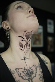 Floral Throat and Sternum Piece