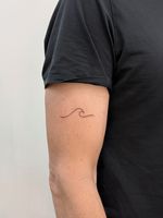 Minimalist Wave Tattoo