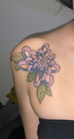 Purple and Blue Chrysanthemum