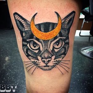 Tattoo by Maxwell Brown #chicagotattooshops #chicagotattooartist #chicago #brownbrotherstattoo #brownbrostattoo #mooncattat